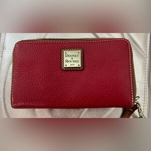 Dooney & Bourke Red Leather Wallet wristlet